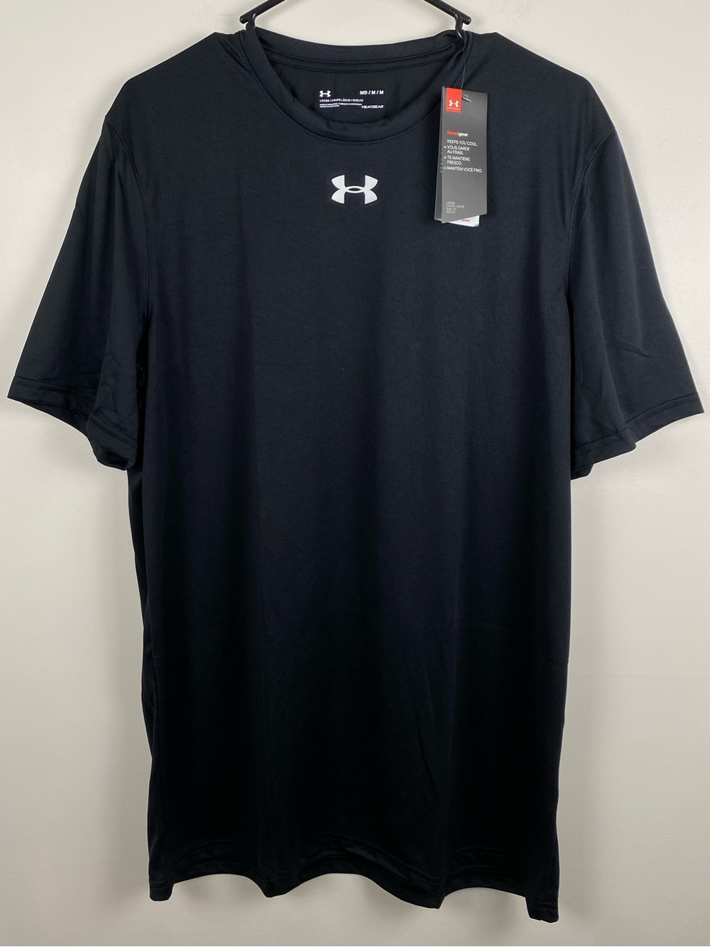 NWT Under Armour Men’s Heatgear Black Short-Sleeve T-Shirt Medium
